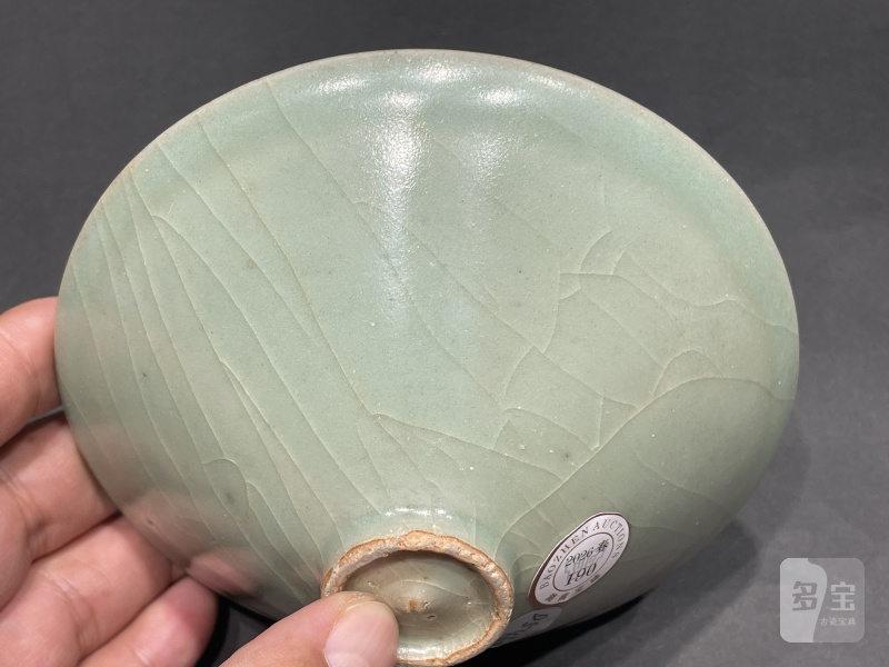 明 龙泉粉青釉斗笠盏 - 图4